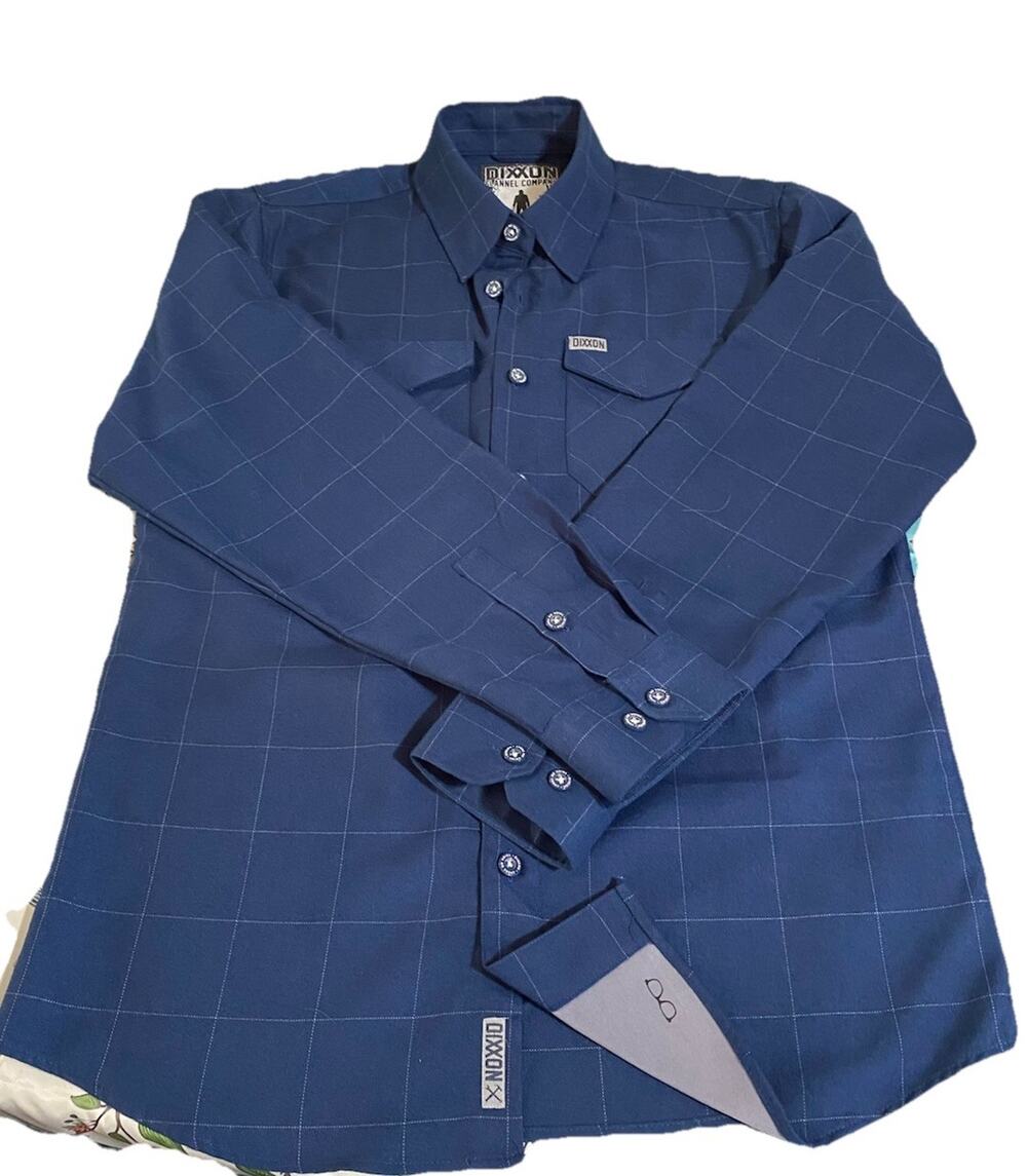 Dixxon Flannel The Myers Shirt Mens Medium Blue Halloween Michael Myers Horror